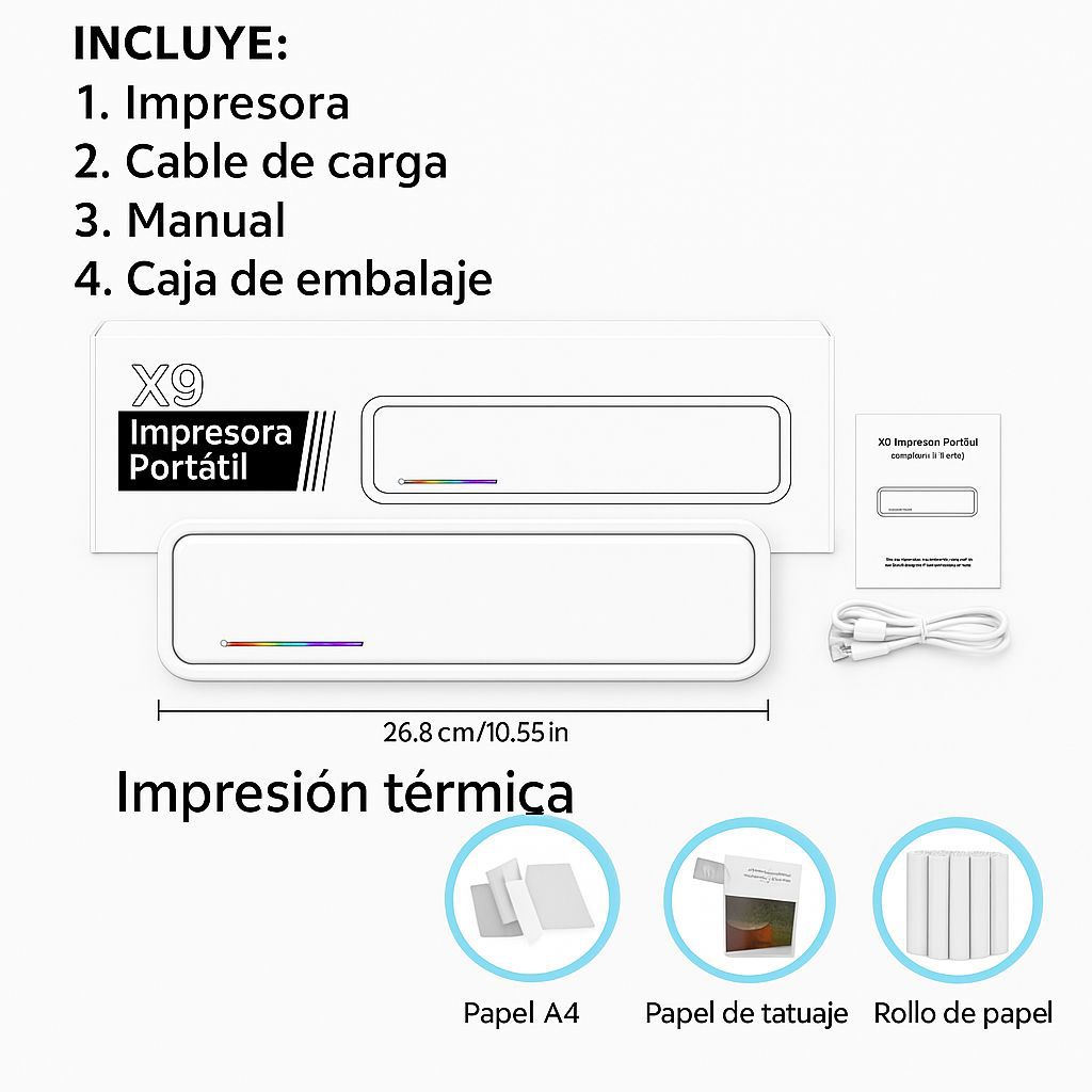 IMPRESORA X9 PORTATIL TERMICA